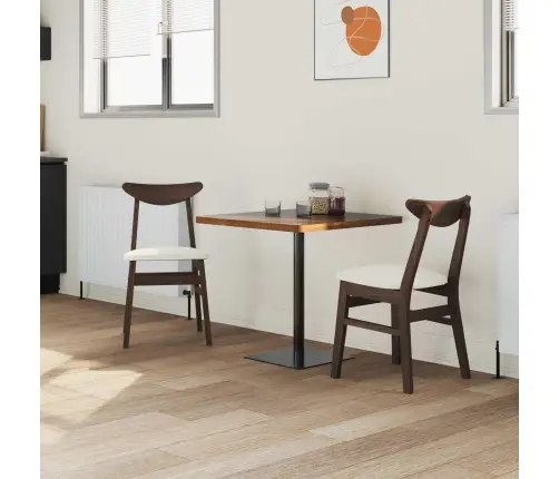 Ēdamkrēsli 2 Pcs Gaiši Brūns 42 X 47.5 X 81 Cm Vidaxl