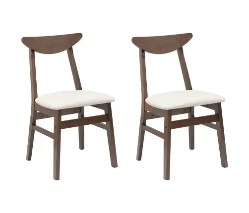 Ēdamkrēsli 2 Pcs Gaiši Brūns 42 X 47.5 X 81 Cm Vidaxl