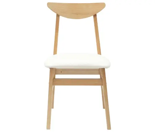 Ēdamkrēsli 2 Pcs Dabiska 42 X 47.5 X 81 Cm Ciets Gumijas Koks Vidaxl