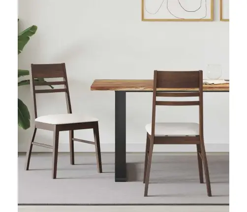 Valgomojo Kėdės 2 Pcs Šviesiai Rudas 43 X 54 X 89 Cm