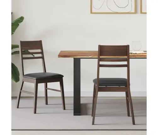 Söögitoa Toolid 2 Pcs Helepruun 43 X 54 X 89 Cm