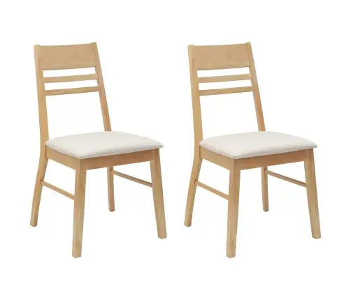 Söögitoa Toolid 2 Pcs Neutraalne 43 X 54 X 89 Cm