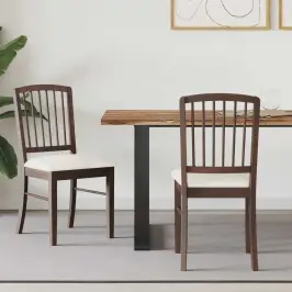 Ēdamkrēsli 2 Pcs Gaiši Brūns 50 X 52,5 X 91 Cm Vidaxl