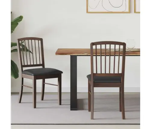 Söögitoa Toolid 2 Pcs Helepruun 50 X 52,5 X 91 Cm