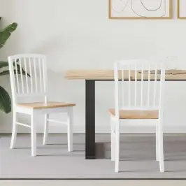 Valgomojo Kėdės 2 Pcs Balta 50 X 52,5 X 91 Cm