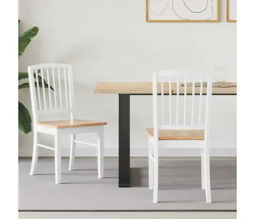 Valgomojo Kėdės 2 Pcs Balta 50 X 52,5 X 91 Cm