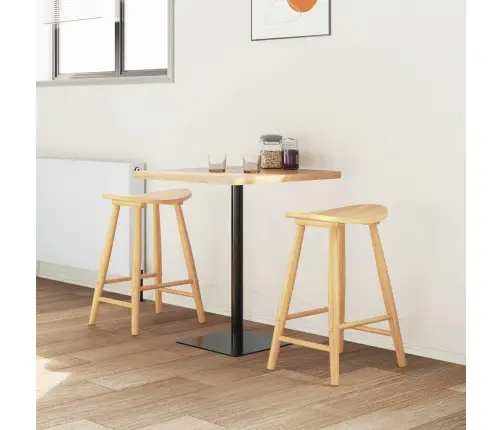 Ēdamkrēsli 2 Pcs Dabiska 46 X 37 X 63 Cm Ciets Gumijas Koks Vidaxl