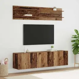 Tv Vienības 6 Pcs Vecs Koks Inženierijas Koks Vidaxl