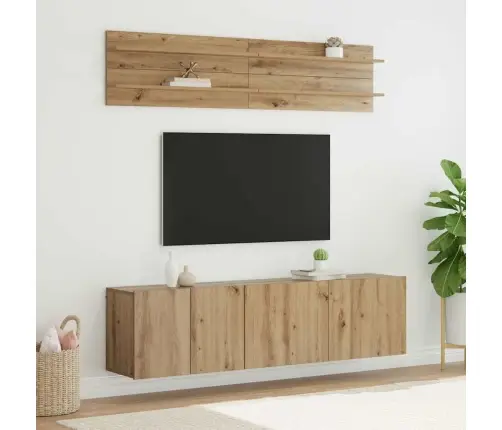Tv Vienības 6 Pcs Amatnieku Ozola Inženierijas Koks Vidaxl