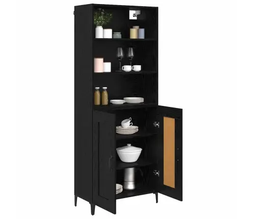 Kõrgushein 2 Pcs Must Tamm Tehispuit