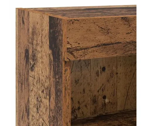 Tv Seinakapid Koos Led-Iga Lediga 5 Pcs Vana Puit Tehispuit