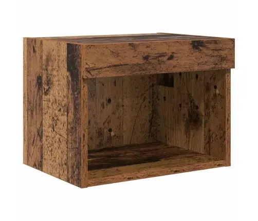 Tv Sienas Komplekti Ar Led 5 Pcs Vecs Koks 40,5 X 30 X 102 Cm