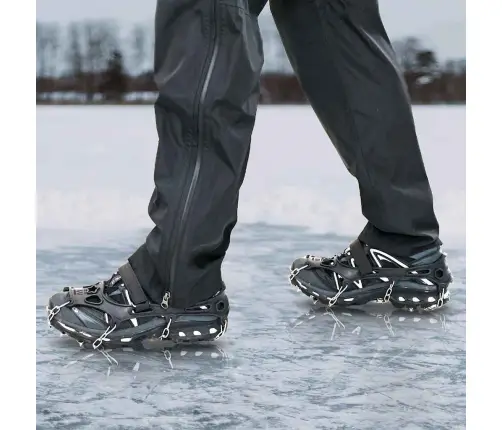 Ledus Uzlikas Apaviem Melna S Vidaxl