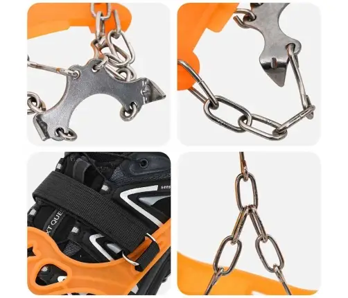 Ledus Uzlikas Apaviem Oranža M Vidaxl