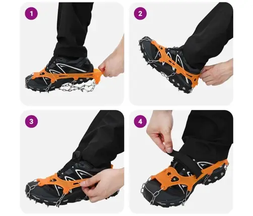 Ledo Grąžtai Batams Oranžinė Xl