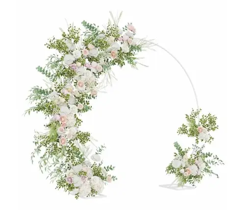 Kāzu Arka Balts 220 X 45 X 200 Cm Tērauds Vidaxl