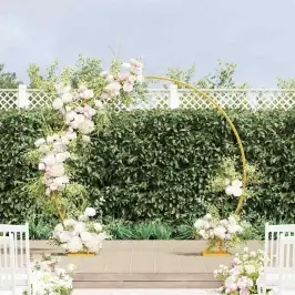 Kāzu Arka Zelts 220 X 45 X 200 Cm Tērauds Vidaxl