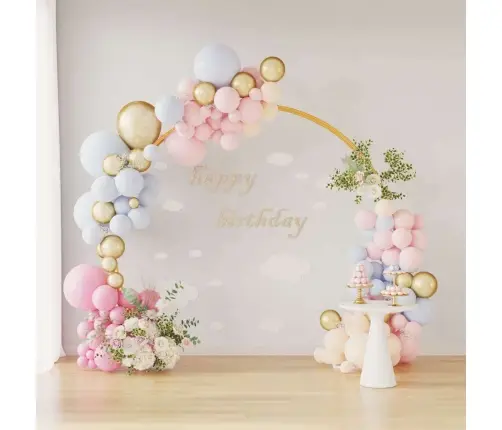 Kāzu Arka Zelts 220 X 45 X 200 Cm Tērauds Vidaxl