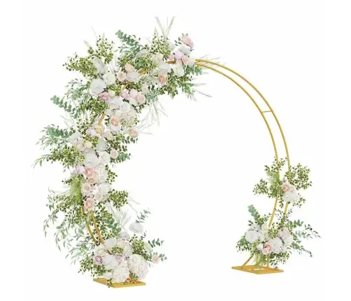 Kāzu Arka Zelts 220 X 45 X 200 Cm Tērauds Vidaxl