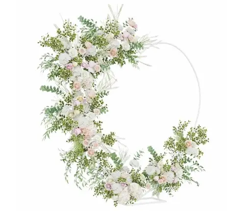 Kāzu Arka Balts 195 X 35 X 211 Cm Tērauds Vidaxl