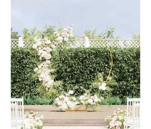 Kāzu Arka Zelts 195 X 35 X 211 Cm Tērauds Vidaxl