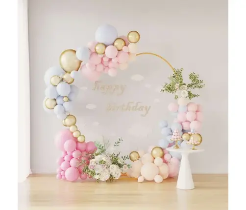 Kāzu Arka Zelts 195 X 35 X 211 Cm Tērauds Vidaxl