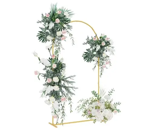 Kāzu Arka Zelts 100 X 39 X 200 Cm Tērauds Vidaxl