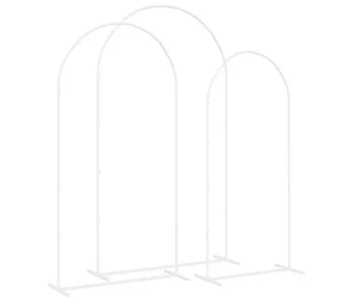 Vestuvinis Arklys 3 Pcs Balta Plienas