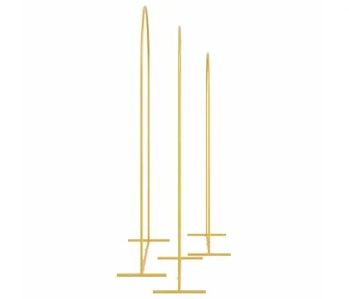 Kāzu Arka 3 Pcs Zelts Tērauds Vidaxl