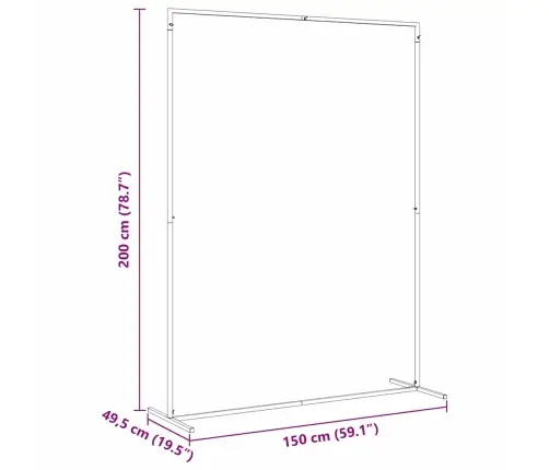 Pulma Kaar Valge 150 X 49,5 X 200 Cm Teras