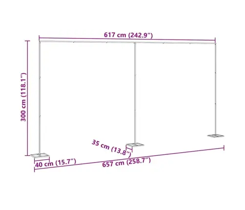 Pulma Kaar Kuldne 634 X 300 Cm Teras