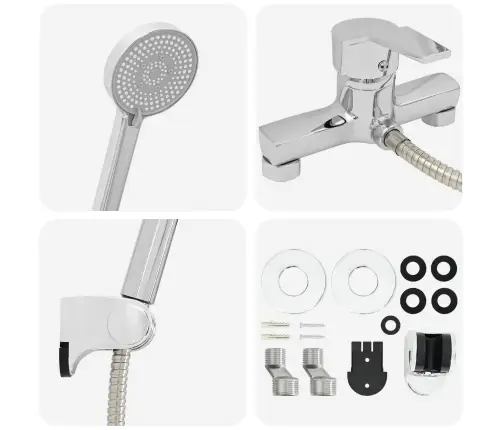 Dušo Galvutės Rinkinys Chromas G 1 / 2 Colių Žalvaris