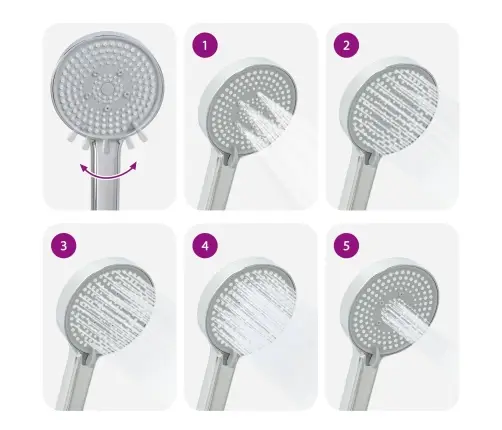 Dušo Galvutės Rinkinys Chromas G 1 / 2 Colių