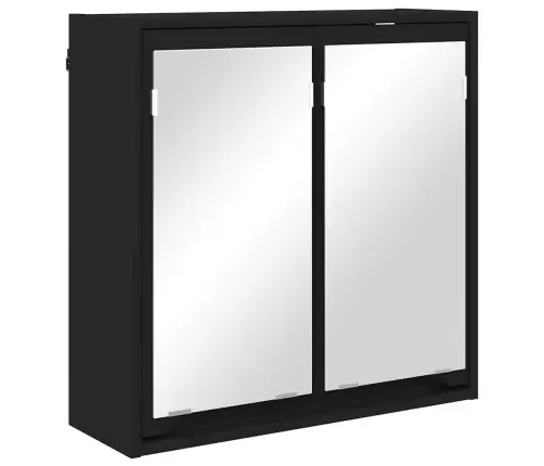 Vannas Istabas Mēbeļu Komplekts 4 Pcs Melna Inženierijas Koks Vidaxl