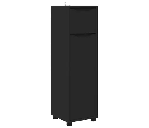 Vannas Istabas Mēbeļu Komplekts 4 Pcs Melna Inženierijas Koks Vidaxl