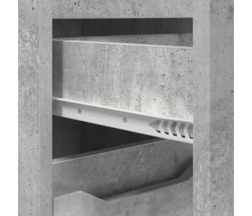 Vannas Istabas Mēbeļu Komplekts Ar Plauktu 4 Pcs Betona Pelēks Vidaxl