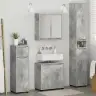 Vannas Istabas Mēbeļu Komplekts Ar Plauktu 4 Pcs Betona Pelēks Vidaxl