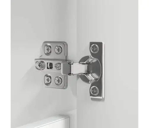 Vannitoa Mööbleset Rattaga 4 Pcs Kergelt Läikiv Valge Tehispuit