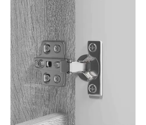 Vannas Istabas Mēbeļu Komplekts Ar Plauktu 4 Pcs Pelēks Sonoma Vidaxl