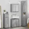 Vannas Istabas Mēbeļu Komplekts Ar Plauktu 4 Pcs Pelēks Sonoma Vidaxl