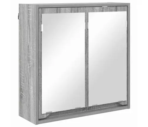 Vannas Istabas Mēbeļu Komplekts Ar Plauktu 4 Pcs Pelēks Sonoma Vidaxl