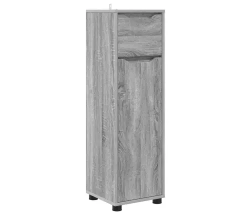 Vannas Istabas Mēbeļu Komplekts Ar Plauktu 4 Pcs Pelēks Sonoma Vidaxl