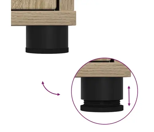 Vannas Istabas Mēbeļu Komplekts Ar Atvilktni 3 Pcs Sonoma Ozols Vidaxl