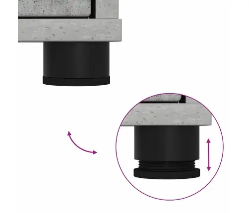 Vannas Istabas Mēbeļu Komplekts Ar Plauktu 3 Pcs Betona Pelēks Vidaxl