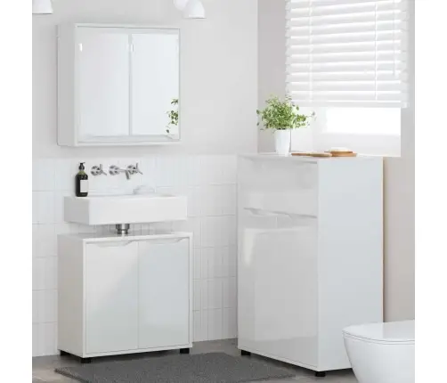 Vannas Istabas Mēbeļu Komplekts Ar Atvilktni Ar Plauktu 3 Pcs Vidaxl