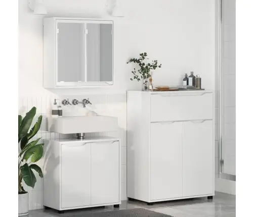 Vannas Istabas Mēbeļu Komplekts Ar Atvilktni Ar Plauktu 3 Pcs Vidaxl