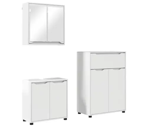 Vannas Istabas Mēbeļu Komplekts Ar Atvilktni Ar Plauktu 3 Pcs Vidaxl