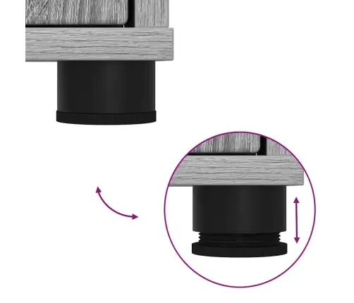 Vannas Istabas Mēbeļu Komplekts Ar Plauktu 3 Pcs Pelēks Sonoma Vidaxl