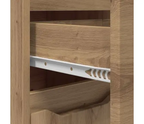 Vannas Istabas Mēbeļu Komplekts Ar Plauktu 3 Pcs Artisānā Ozols Vidaxl