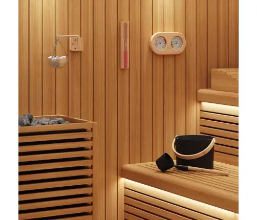 Sauna Aksessuaaride Komplekt 5 Pcs Must